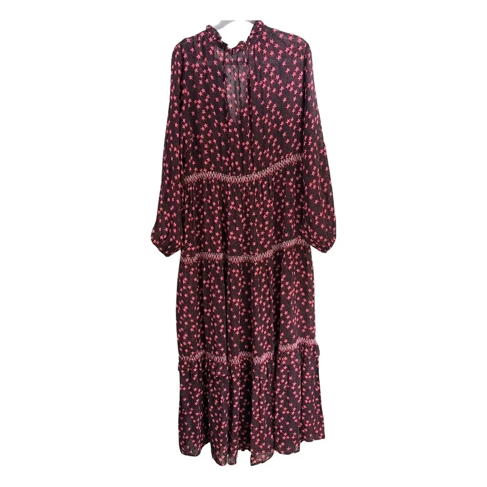 Anthropologie Temperley London Smocked Maxi Dress 12 - Picture 3 of 7